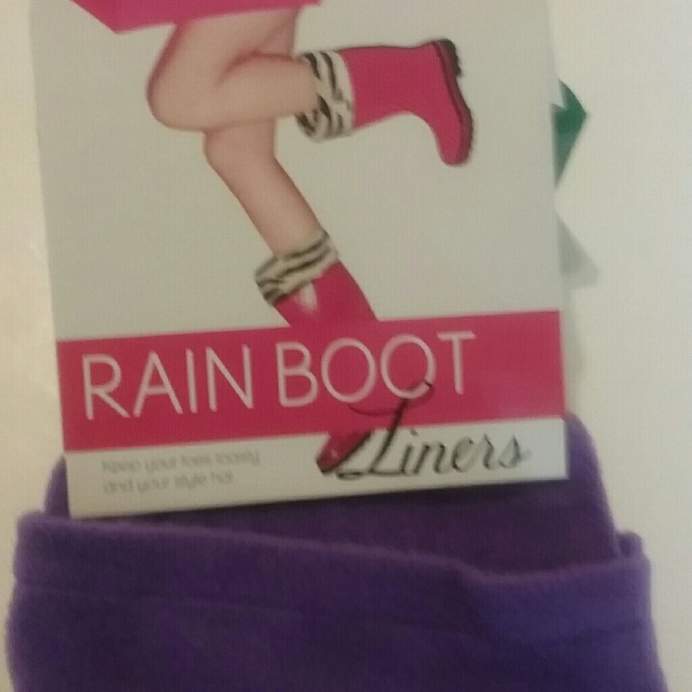 Blue Star,  rain boot liners  s/m purple